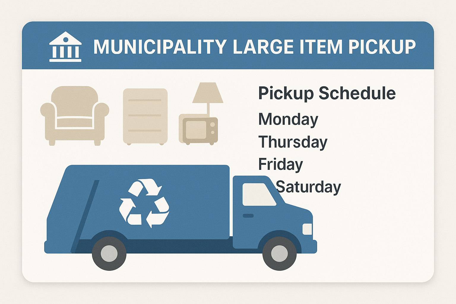 Large Items Pickup Service Screenshot